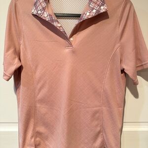 Women’s Short Sleeve Pink Polo Top